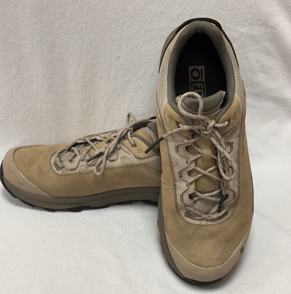 Oboz Cottonwood Low B-Dry Waterproof Hiking Shoes Men's Sz 11.5 Brown Leather
